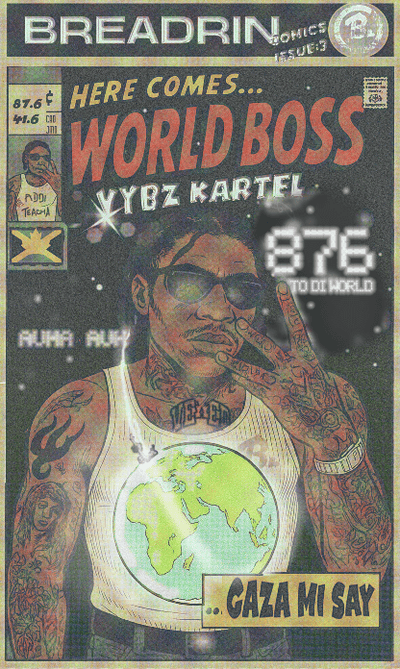 Vybz Kartel Comic T-shirt