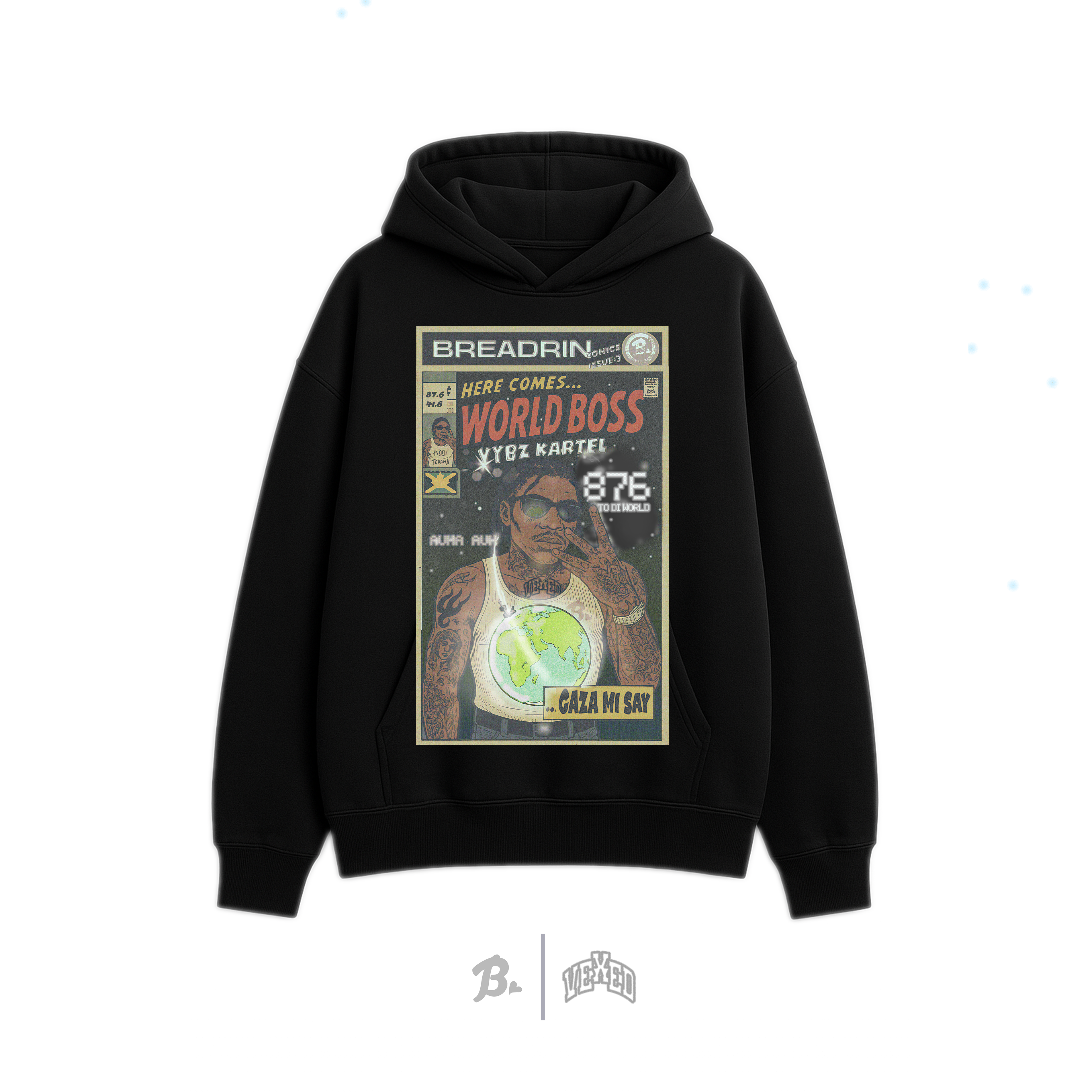 Vybz Kartel Comic, Gaza Thug & Awanted Hoodie